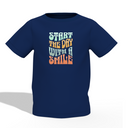 Day With Smile Graphic Kid’s Navy Blue Printed T-Shirt