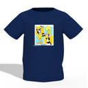 Doodle Graphic Kid’s Navy Blue Printed T-Shirt