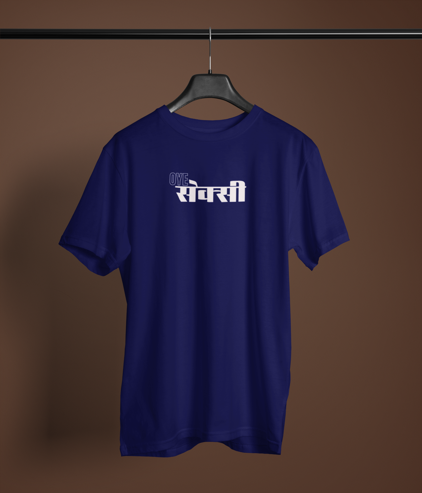 Oye Sexy Unisex Navy Blue Round Neck T-Shirt – Desi Graphic Streetwear