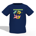 Spongbob Graphic Kid’s Navy Blue Printed T-Shirt
