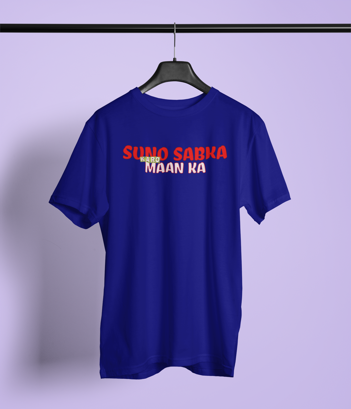 Suno Sabka Round Neck T-Shirt Bold Stylish Casual Style Tee