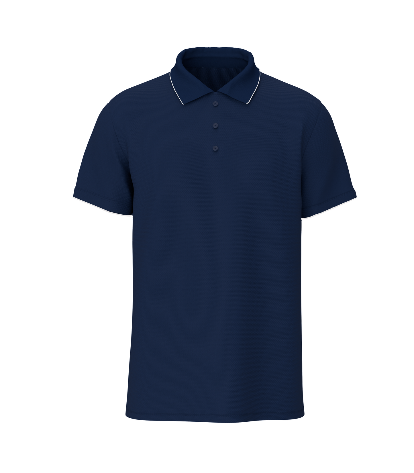 Solid Unisex Premium Navy Blue Polo T-Shirt
