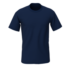 Bulk Unisex Navy Blue Round Neck T-shirt