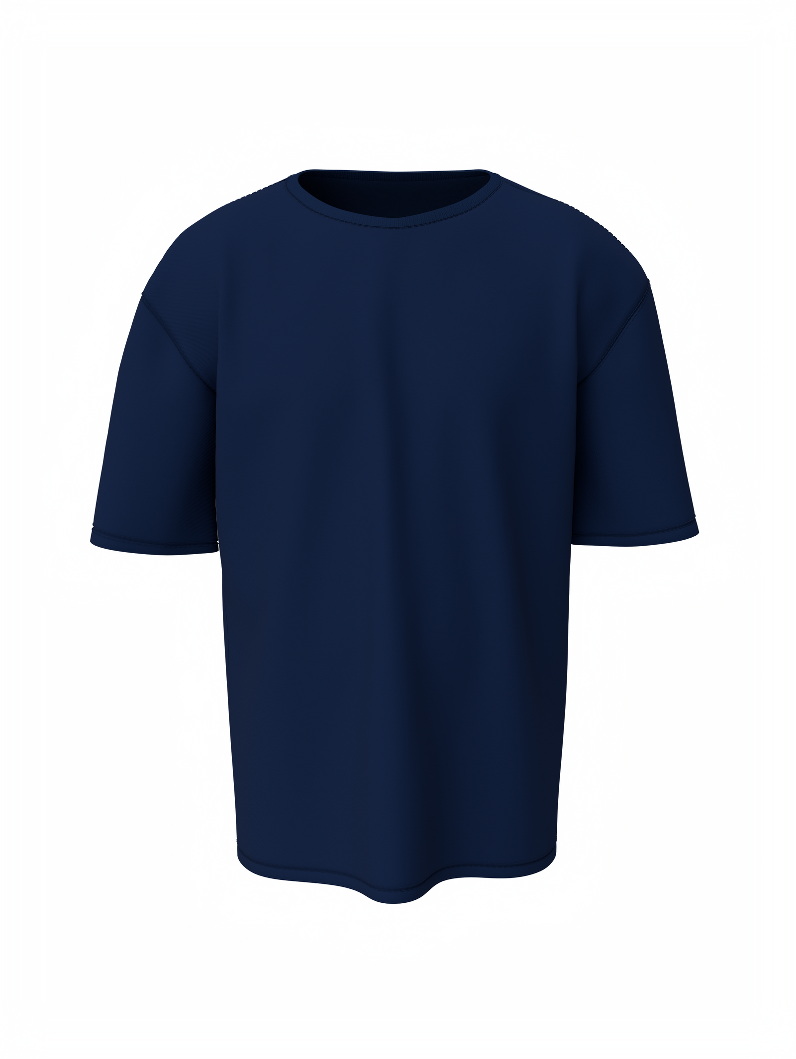 Bulk Unisex Navy Blue Oversized T-shirt