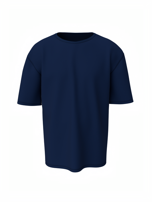 Bulk Unisex Navy Blue Oversized T-shirt
