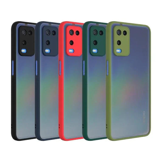 Smoke Silicone Oppo A54 Back Cover