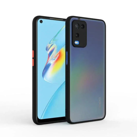 Smoke Silicone Oppo A54 Back Cover