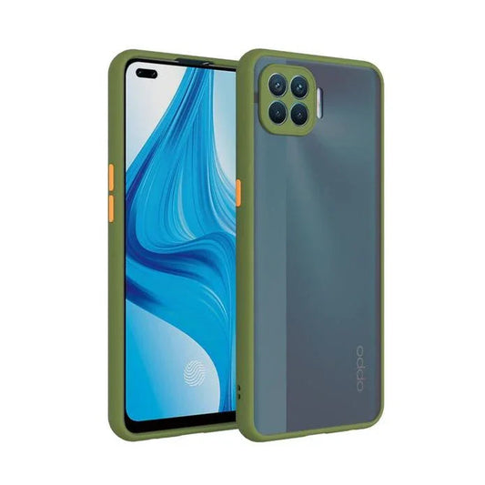 Smoke Silicone Oppo F17 Pro Back Cover