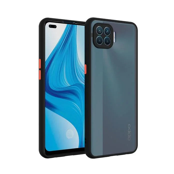 Smoke Silicone Oppo F17 Pro Back Cover