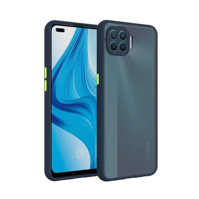 Smoke Silicone Oppo F17 Pro Back Cover