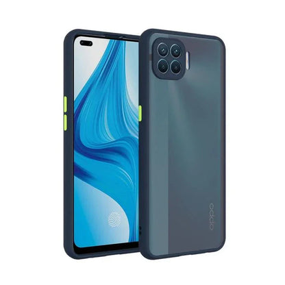 Smoke Silicone Oppo F17 Pro Back Cover