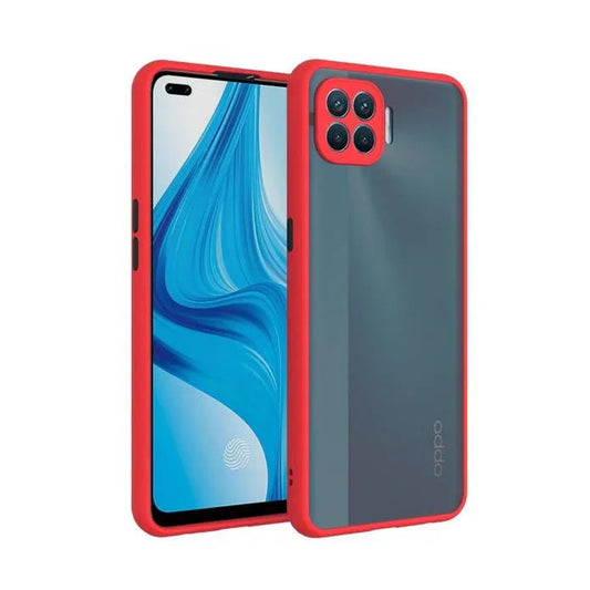 Smoke Silicone Oppo F17 Pro Back Cover