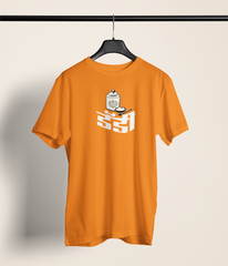 Sugar Daddy Unisex Orange Round Neck T-Shirt | Desi Graphic