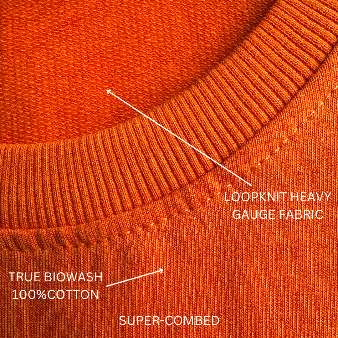 Waves bring renewal unisex orange oversized t-shirt