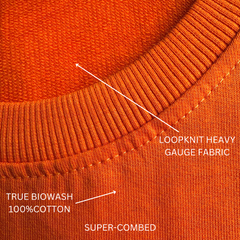 Waves bring renewal unisex orange oversized t-shirt