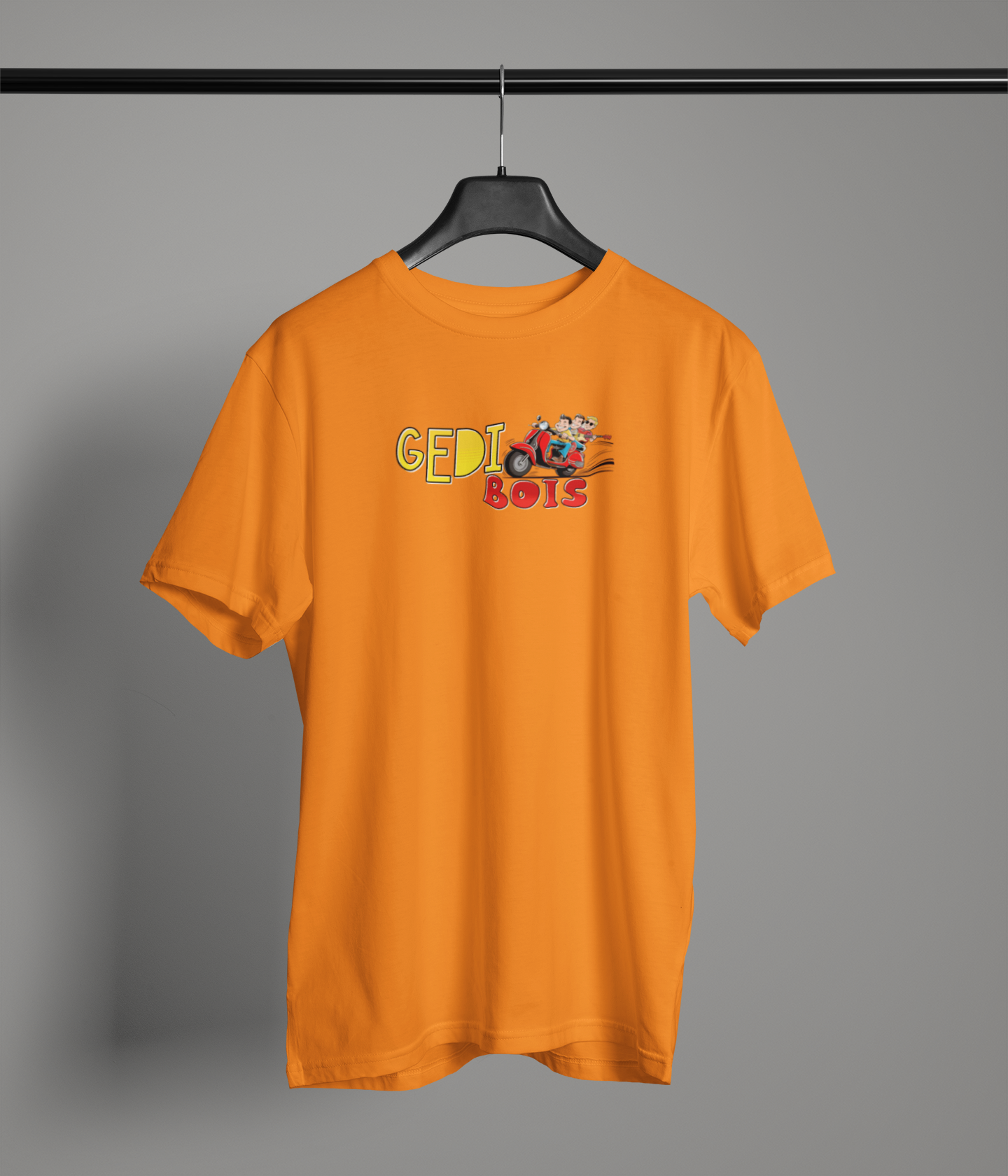 Gedi Boi's Unisex Orange Round Neck T-Shirt – Desi Graphic