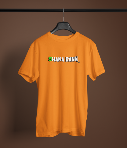 Shana Ban Unisex Orange Round Neck T-Shirt | Vibrant Culture Print Tee