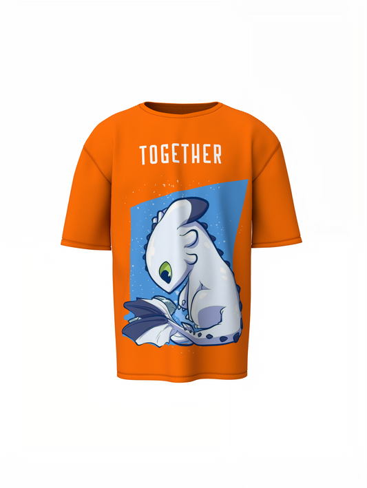 Toothless & Light Fury Oversized T-Shirts