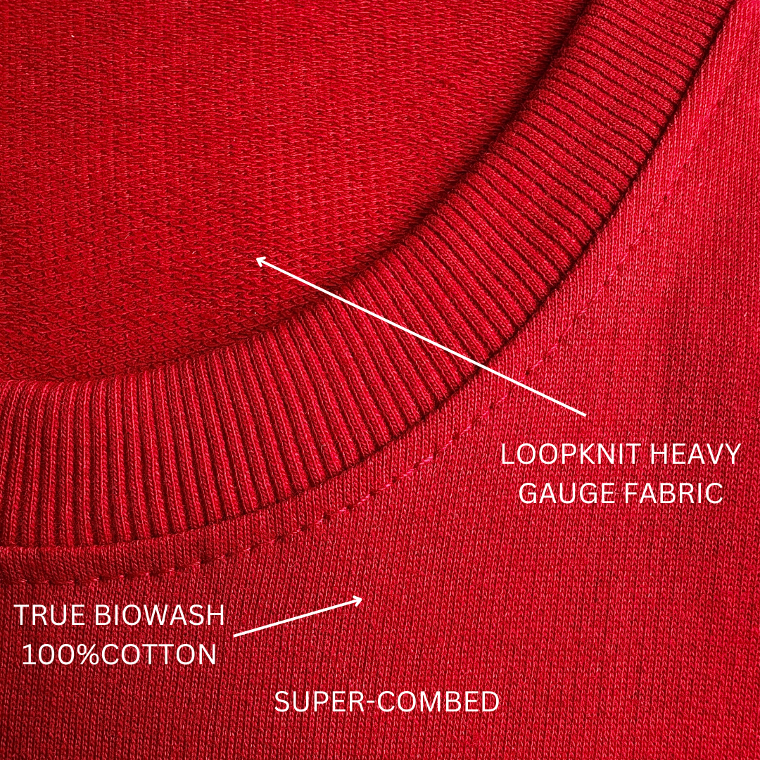 Waves bring renewal unisex red oversized t-shirt