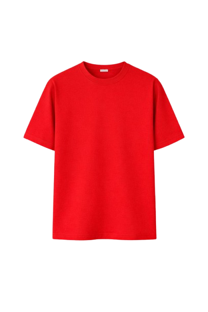 Bulk Unisex Red Oversized T-Shirt | 240 GSM Cotton