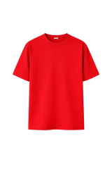 Bulk Unisex Red Oversized T-Shirt | 240 GSM Cotton