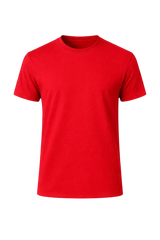 Red Bulk Unisex Round Neck Half Sleeve T-Shirt