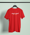 Tambdi Chamdi Red Round Neck Unisex T-shirt | Marathi Designs