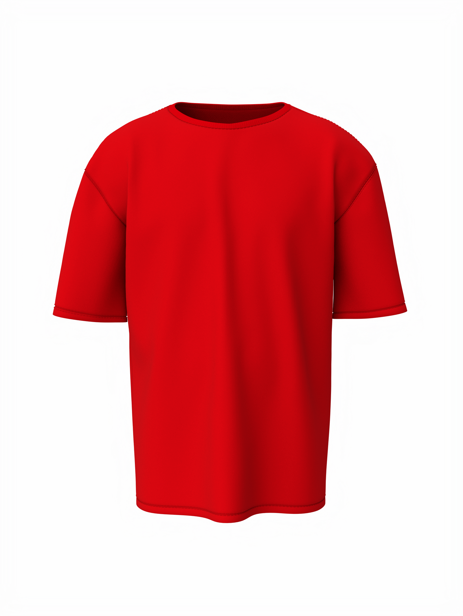 Bulk Unisex Red Oversized T-shirt