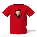 I Am Boss Graphic Kid’s Red Printed T-Shirt