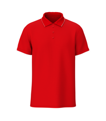 Solid Unisex Premium Red Polo T-Shirt