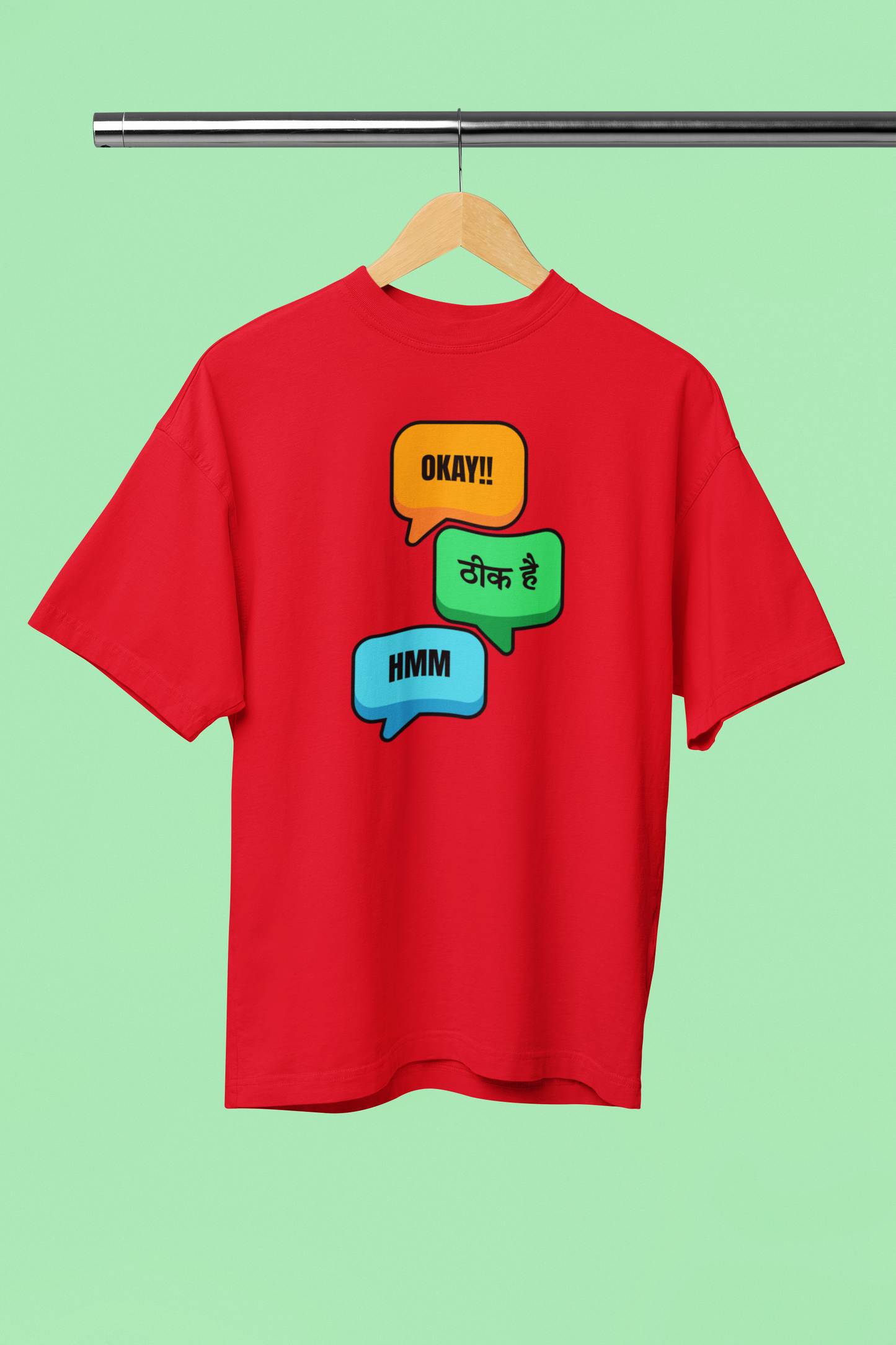 Okay Thik hai Graphic Desi Oversized Unisex T-Shirt