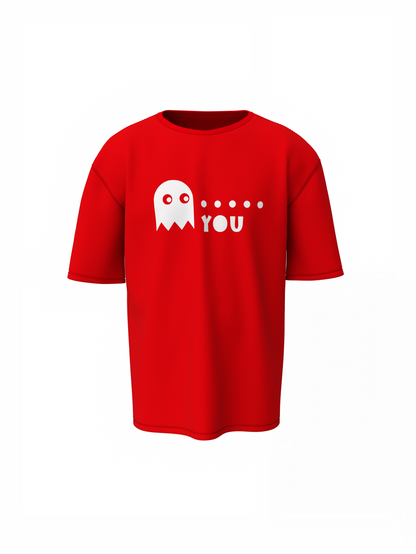 Ghost Graphic Oversized T-Shirts – Trendy Cartoon Style