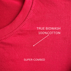 The best dad half sleeve red round neck t-shirt for women by hello swanky