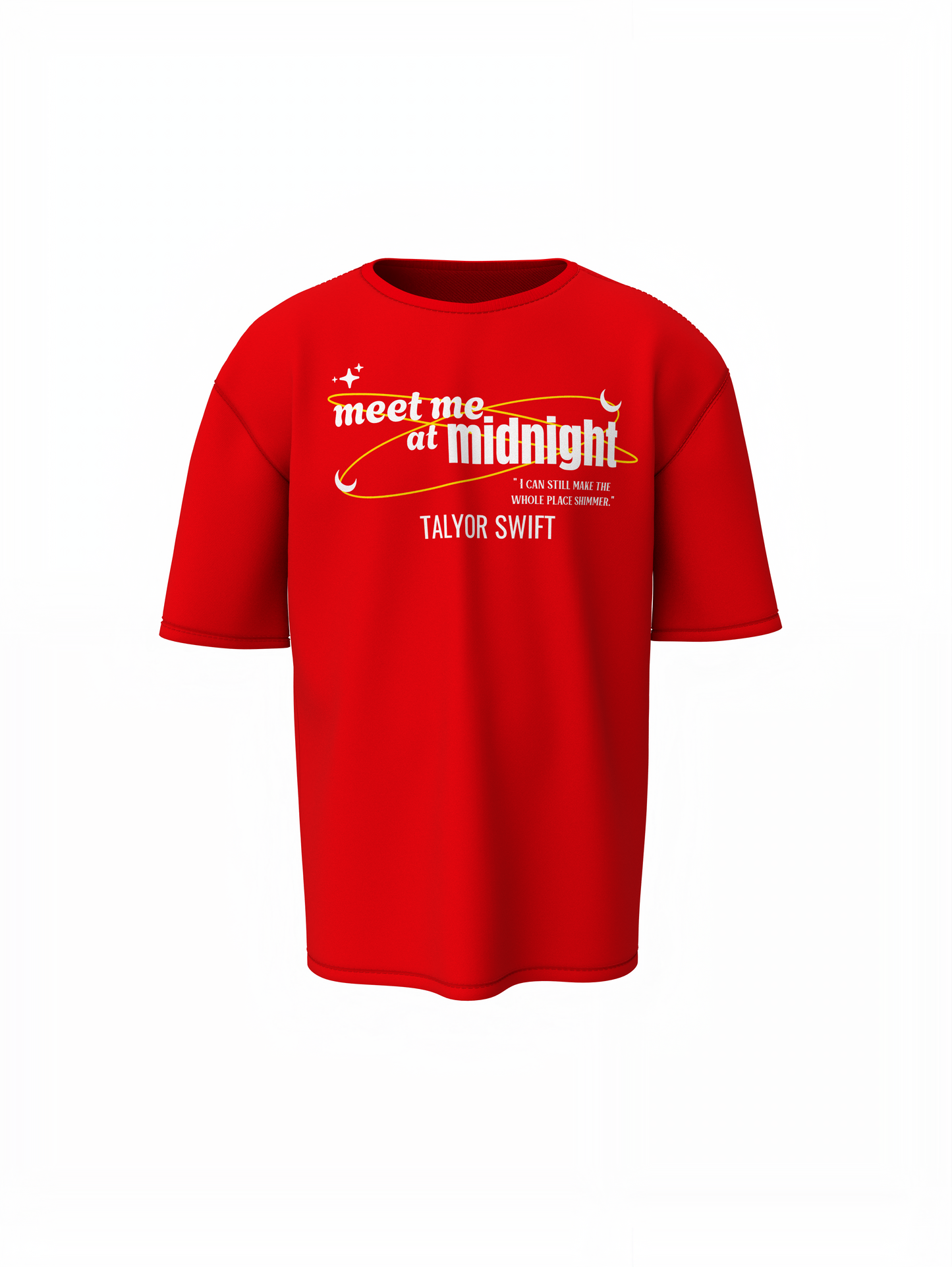 Midnight Oversized T-Shirt Trendy Streetwear Cotton Tee