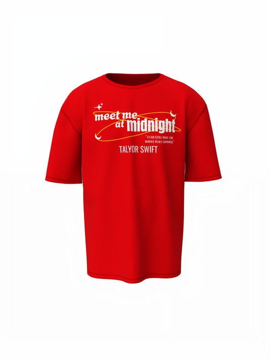 Midnight Oversized T-Shirt Trendy Streetwear Cotton Tee