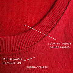 Waves bring renewal unisex red oversized t-shirt