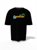 River Rafting Unisex Black Oversized Adventure T-Shirt
