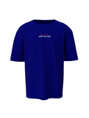 Phoenix Bird Graphic Unisex Blue Oversized T-Shirt