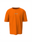 Zebra Tree Graphic Unisex Orange Oversized T-Shirt