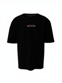 Phoenix Bird Graphic Unisex Black Oversized T-Shirt