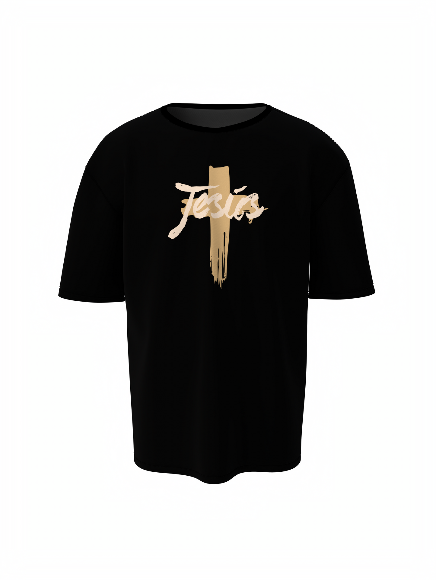 Jesus Christ Black Oversized T-Shirt – Divine Graphic Design