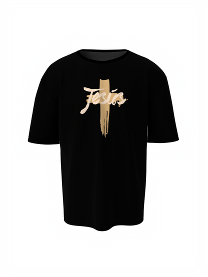 Jesus Christ Black Oversized T-Shirt – Divine Graphic Design