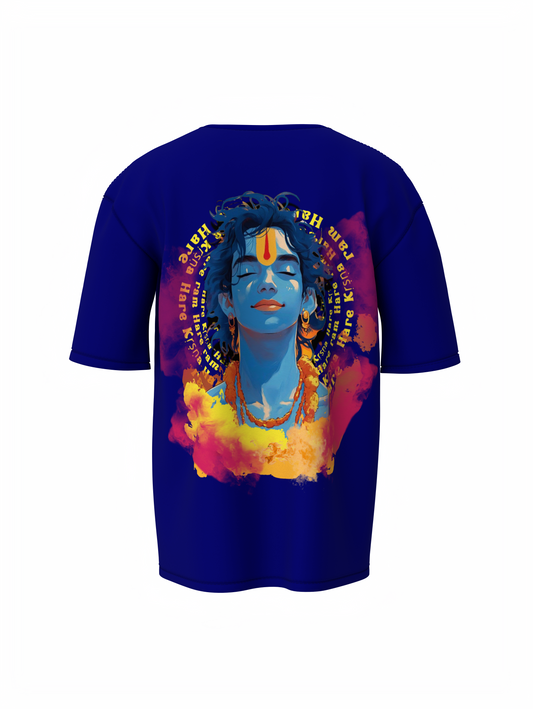 Hare Krishna Spiritual Oversized T-Shirt Peaceful Wear for All