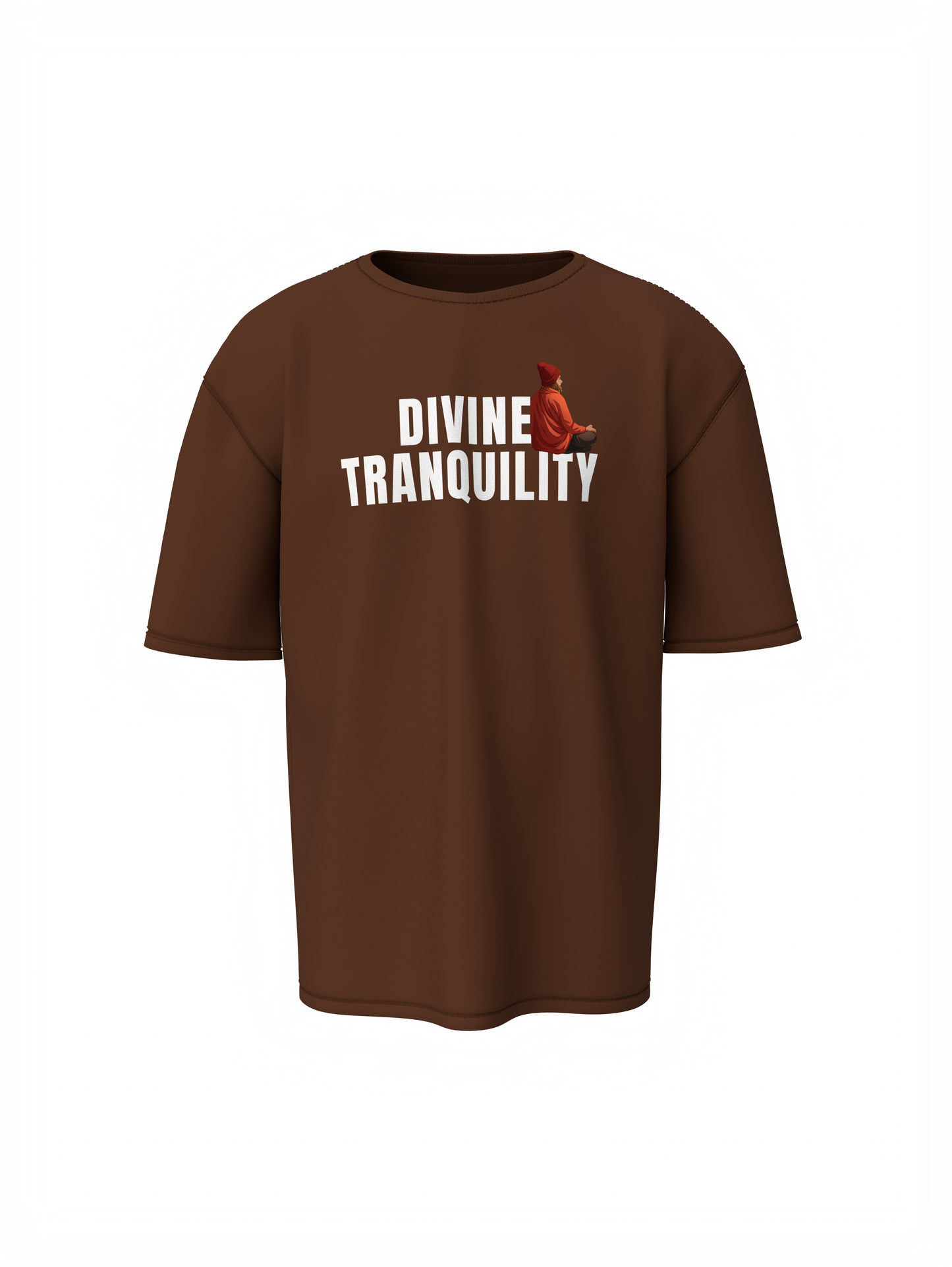 Divine Tranquility Spiritual Oversized T-Shirt Relaxed Comfort