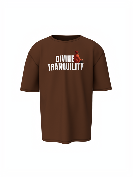 Divine Tranquility Spiritual Oversized T-Shirt Relaxed Comfort