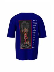Kshetrapala Spiritual Blue Unisex Oversized T-Shirt