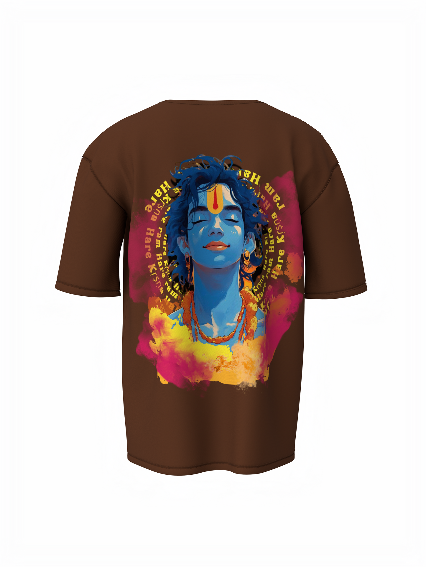 Hare Krishna Spiritual Oversized T-Shirt Spread Peace & Comfort