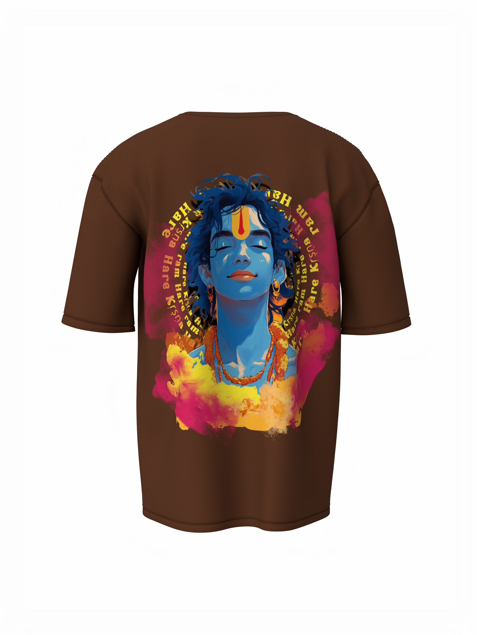 Hare Krishna Spiritual Oversized T-Shirt Spread Peace & Comfort
