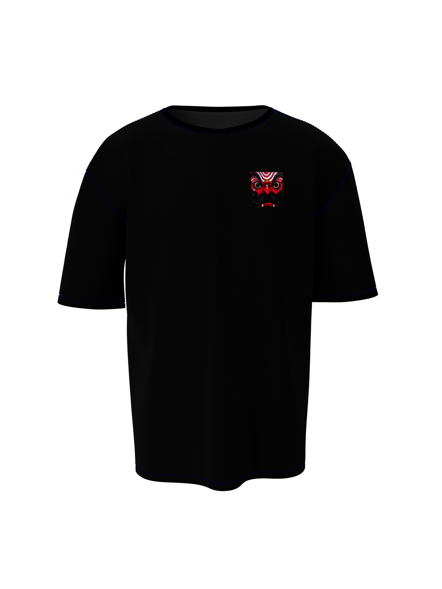 Kshetrapala Spiritual Black Unisex Oversized T-Shirt