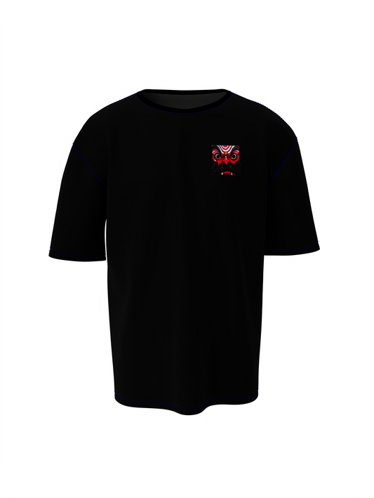Kshetrapala Spiritual Black Unisex Oversized T-Shirt